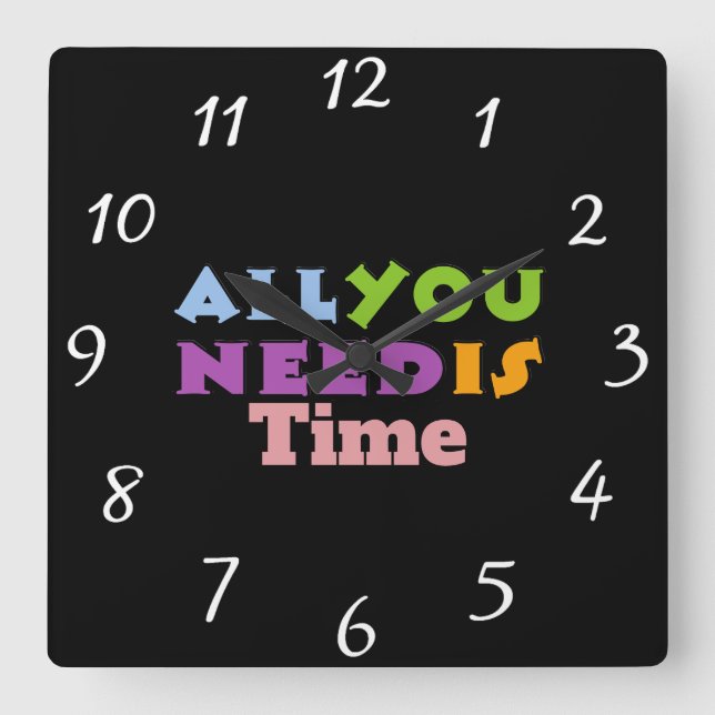All You Need Is Time Wall Clock (Front)
