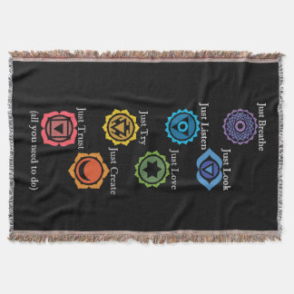 All You Need to Do Chakra Throw Throw Blanket