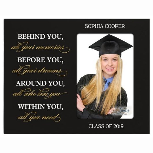 All Your Memories Cute Black Wood Photo Frame (Front)