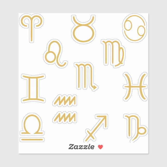 All Zodiac Symbols Set Pack Sticker (Sheet)