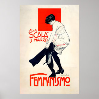 Alla Scala Femminismo 1906 POSTER PRINT A5-A1
