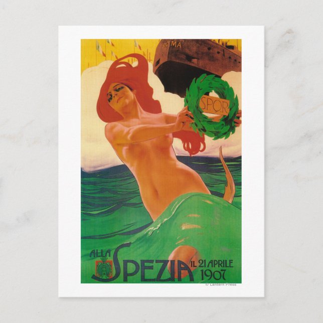 Alla Spezia Promotional Poster Postcard (Front)