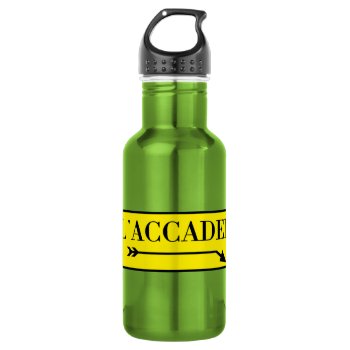 All'accademia  Venice  Italian Street Sign Stainless Steel Water Bottle by worldofsigns at Zazzle