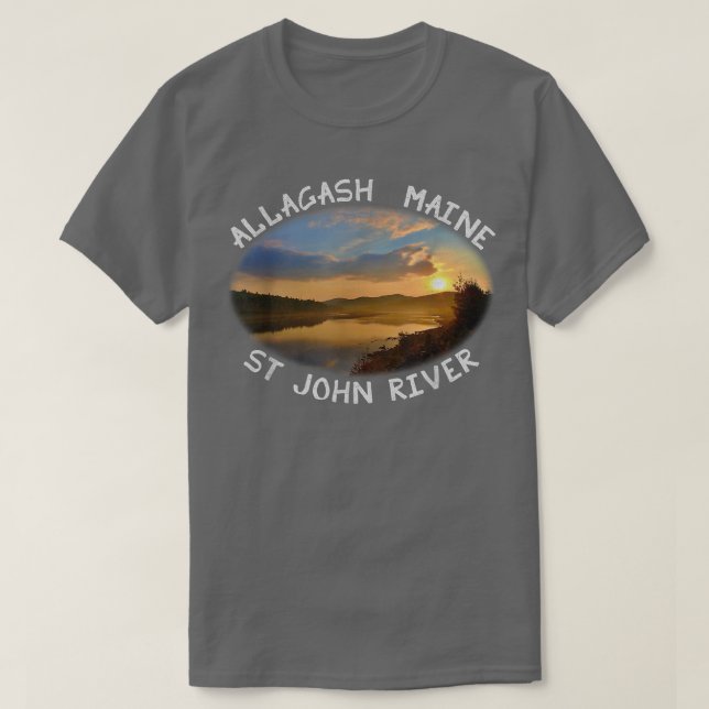 Allagash Maine Moosetown Sunrise  T-Shirt (Design Front)
