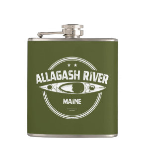 Allagash River Maine Kayak Flask