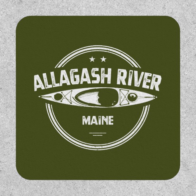 Allagash River Maine Kayak Patch (Front)