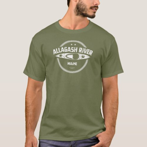 Allagash River Maine Kayak T_Shirt