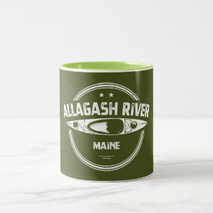 Allagash River Maine Kayak Two-Tone Coffee Mug