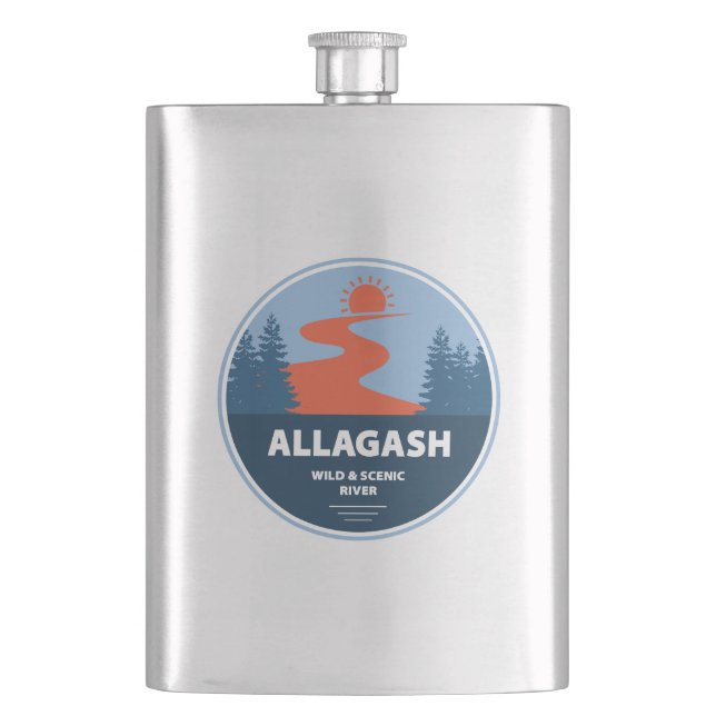 Allagash Wild And Scenic River Maine Flask (Front)
