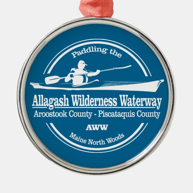 Allagash Wilderness Waterway (SK) Metal Ornament (Front)