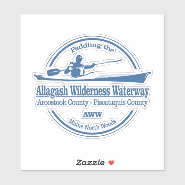 Allagash Wilderness Waterway (SK) Sticker (Sheet)