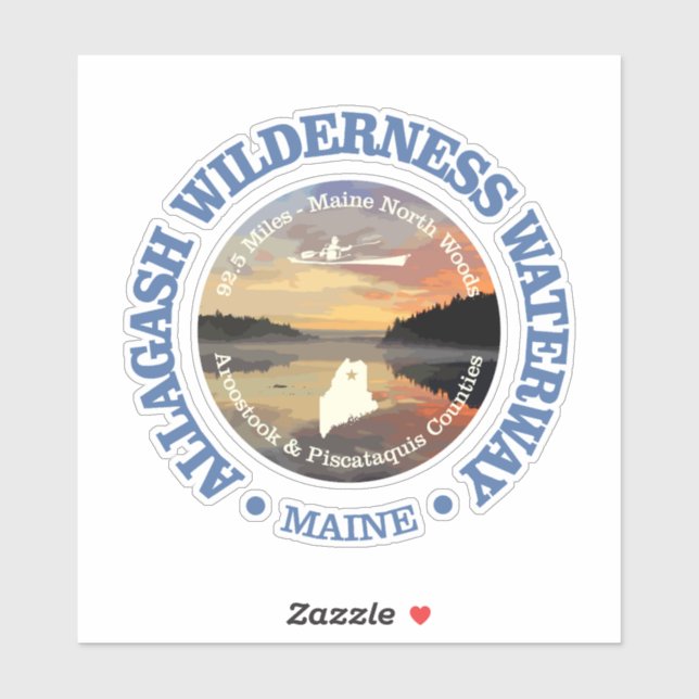 Allagash Wilderness Waterway Sticker (Sheet)