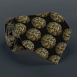Allah Alhamdulillah Islamic Calligraphy Gold Black Neck Tie<br><div class="desc">Beautiful Islamic Calligraphy design in Gold & Black "All Praise and Thanks to God" for your special someone.</div>