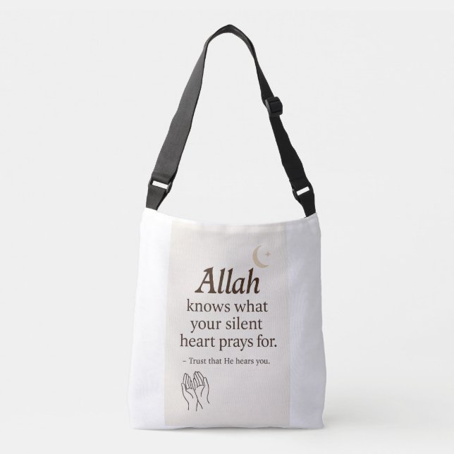  Allah Hears You – Islamic Quote Tote Bag (Front)