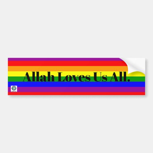 Allah Loves Us All _ Bumper Sticker