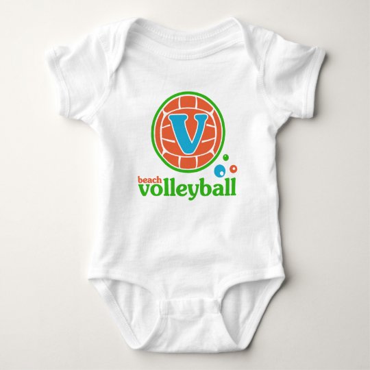 Allaire Beach Volleyball Baby Bodysuit