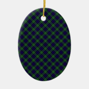 Allan Clan Tartan Designed Print Ceramic Ornament
