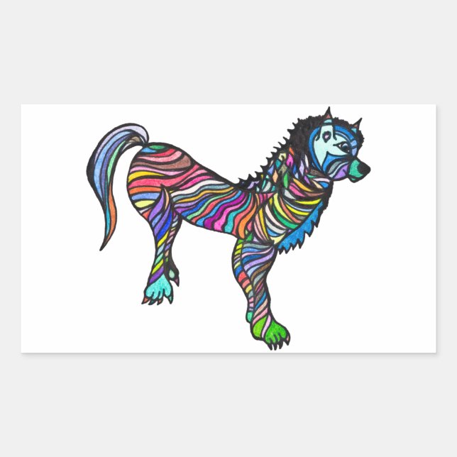 Allan Rectangular Sticker (Front)