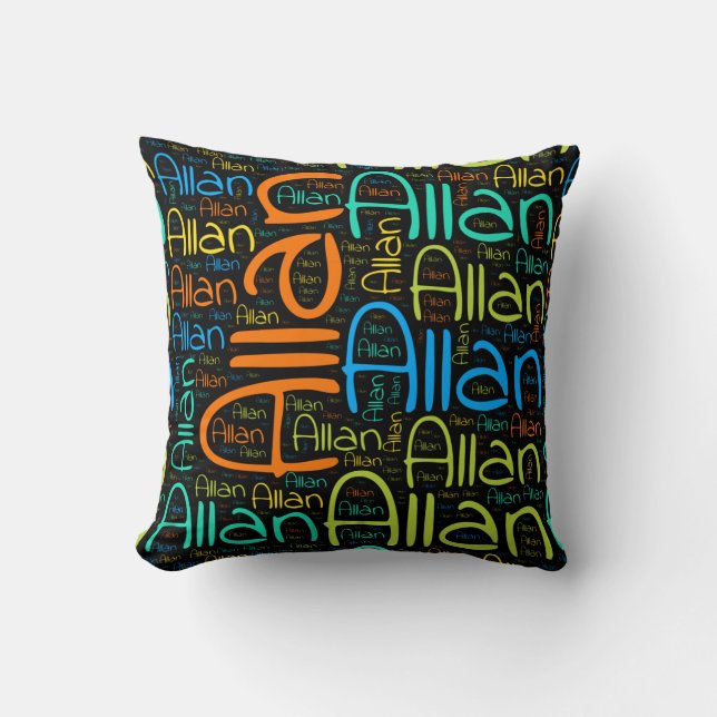 Allan Throw Pillow (Front)