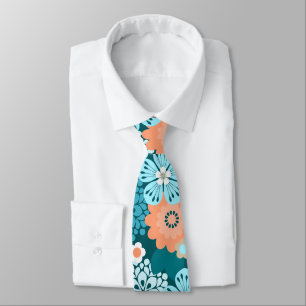 Allana Garden Hawaiian Graphical Bold Floral Neck Tie