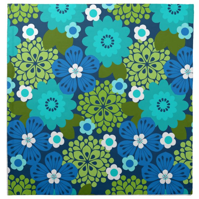 Allana Garden Hawaiian Graphical Floral - Cool Cloth Napkin (Front)