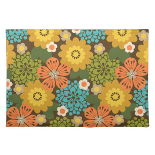 Allana Garden Hawaiian Graphical Floral - Warm Cloth Placemat