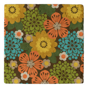 Allana Garden Hawaiian Graphical Floral - Warm Trivet