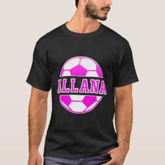 Allana Name Girls Soccer Play Football Sports Fan T-Shirt
