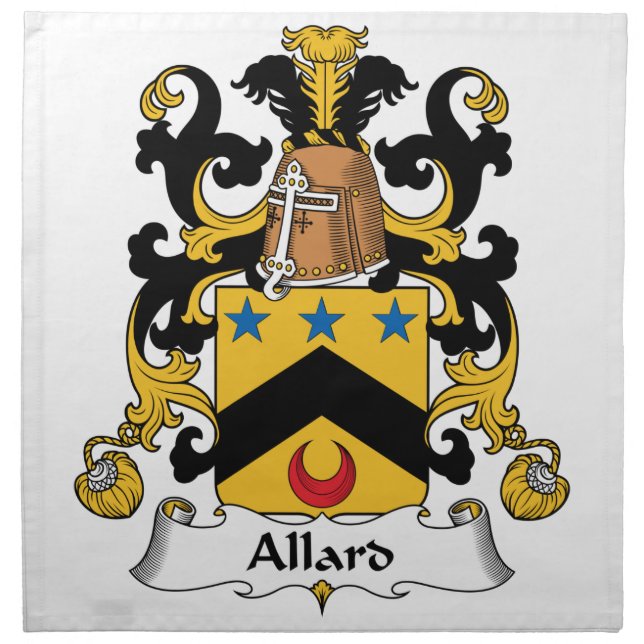 Allard Family Crest Napkin (Front)