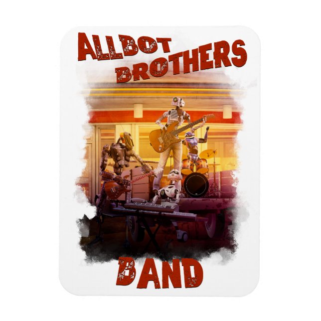 Allbot Brothers Band from Bob's Saucer Repair Magnet (Vertical)