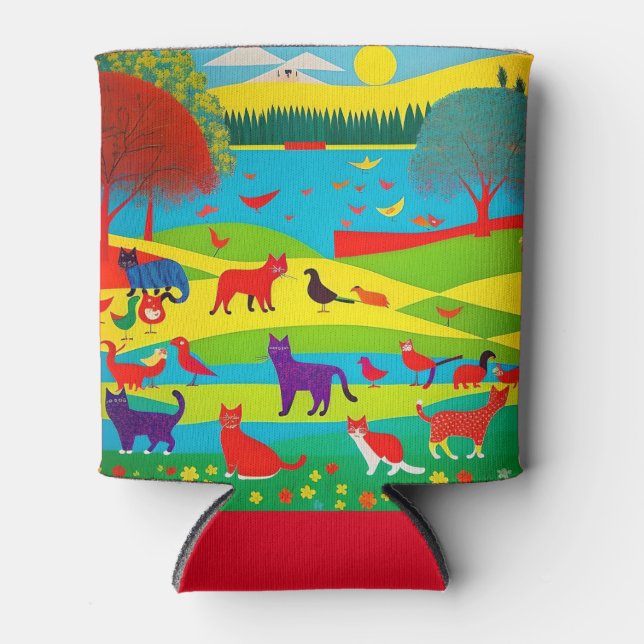 allboutcats  can cooler (Front)