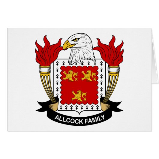 Allcock Family Crest (Front Horizontal)