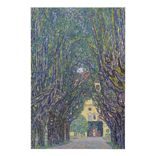 Allee at Schloss Kammer, Gustav Klimt Faux Canvas Print (Front)
