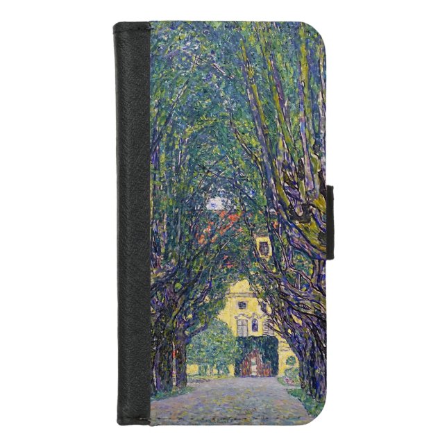 Allee at Schloss Kammer, Gustav Klimt iPhone Wallet Case (Front)