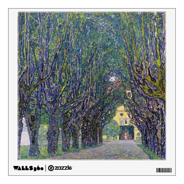 Allee at Schloss Kammer, Gustav Klimt Wall Decal (Front)