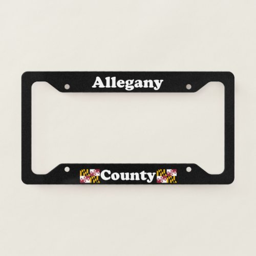 Allegany County Maryland LPF License Plate Frame