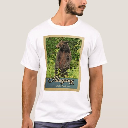 Allegany State Park Vintage Bear T_Shirt