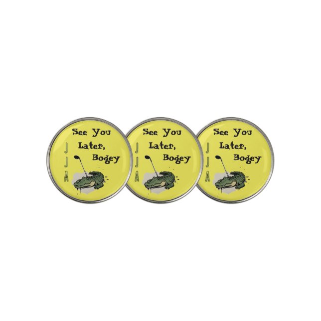 Allegator   Golf Balls Ball Marker (3 Up)
