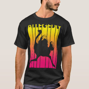 Allegedly Ostrich Retro Flightless Bird T-Shirt
