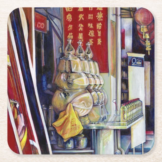 Allegedly Probabilistic, Singapore Square Paper Coaster (Front)