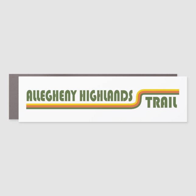 Allegheny Highlands Trail Car Magnet (Front)