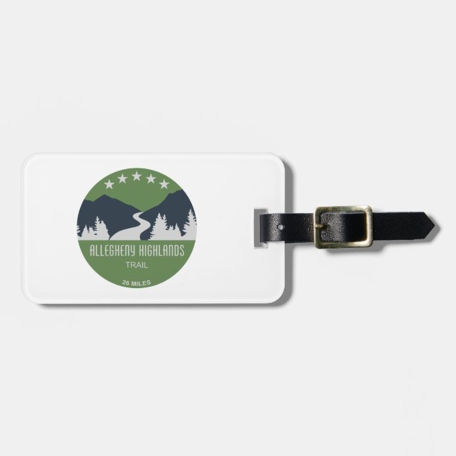Allegheny Highlands Trail Luggage Tag (Front Horizontal)