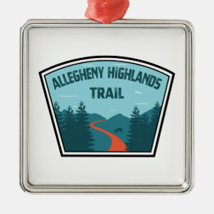 Allegheny Highlands Trail Metal Ornament