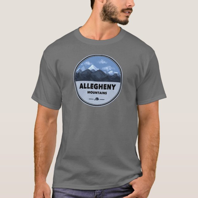 Allegheny Mountains Camping T-Shirt (Front)