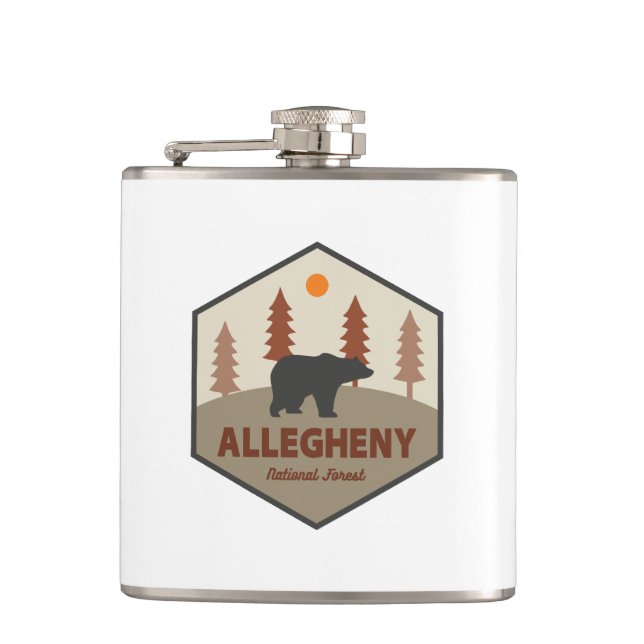 Allegheny National Forest Bear Flask (Front)