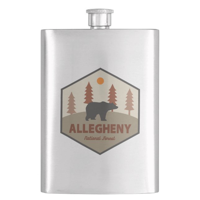Allegheny National Forest Bear Flask (Front)