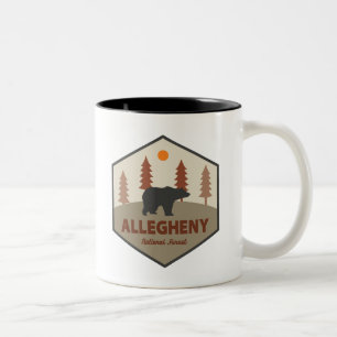 Allegheny National Forest Bear Two-Tone Coffee Mug