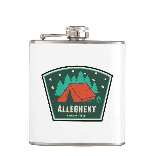 Allegheny National Forest Camping Flask (Front)