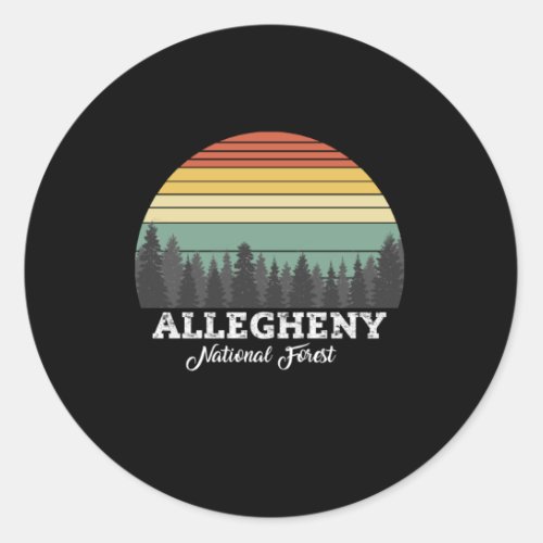 ALLEGHENY National Forest PENNSYLVANIA Classic Round Sticker