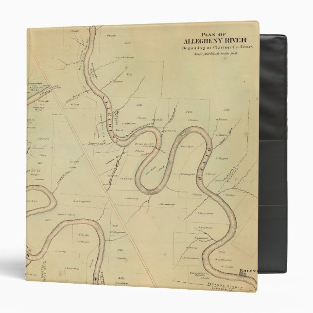 Allegheny River 3 Ring Binder (Front/Inside)